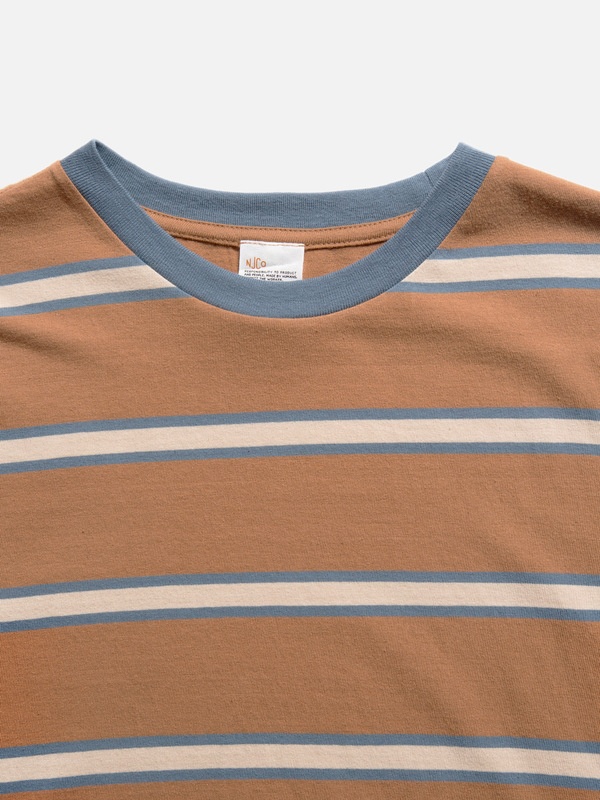 Leffe 90s Stripe T-Shirt Tobacco - 5
