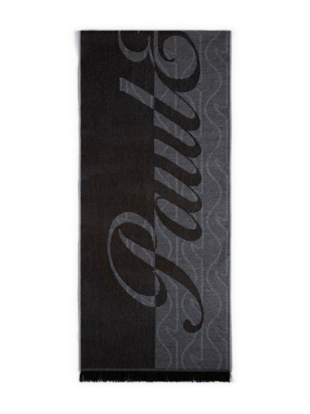 monogram wool scarf - 2