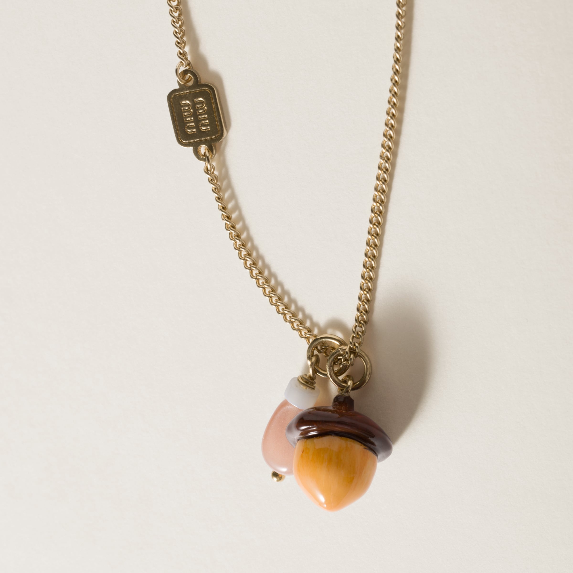 ネックレス・ペンダント MIU MIU BRASS NECKLACE Miu Miu Metal necklace | miumiu | REVERSIBLE