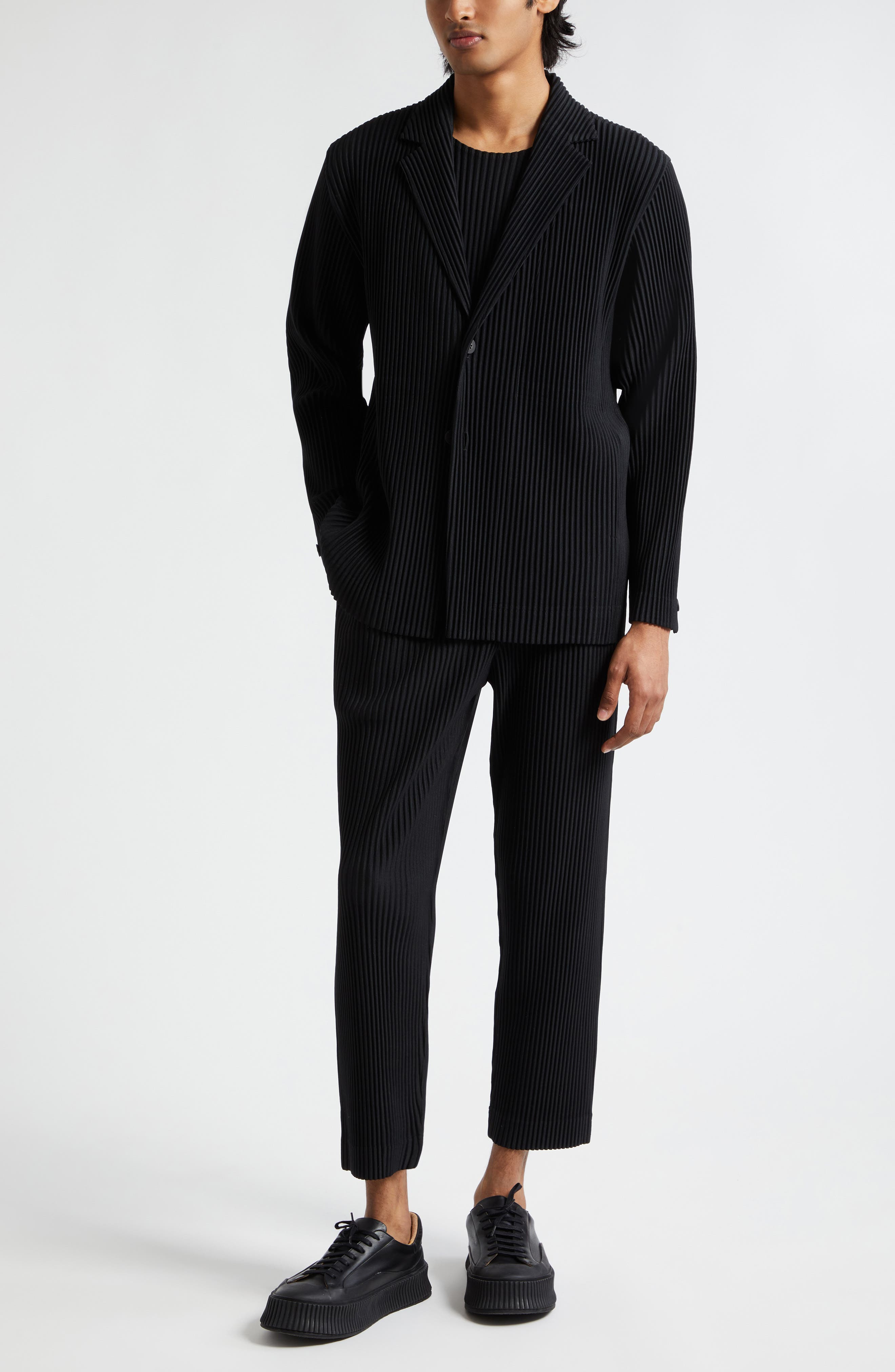 Homme Plissé Issey Miyake Pleated Blazer in Black at Nordstrom - 2