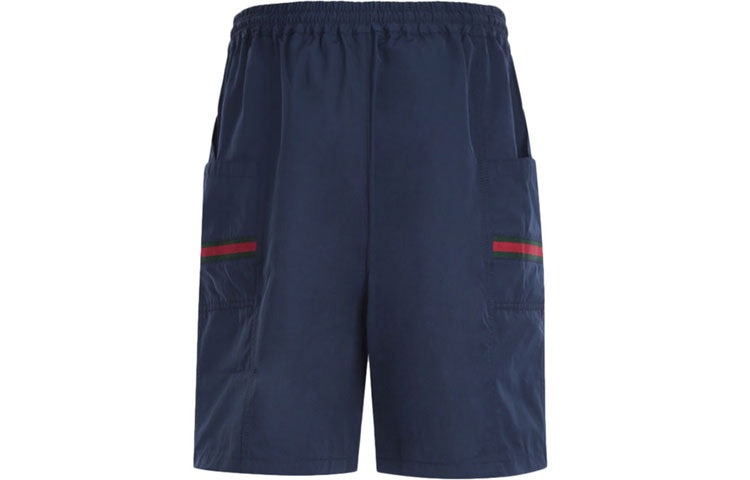 Gucci Solid Color Casual Shorts Dark Blue 604172-XDA17-4206 - 2