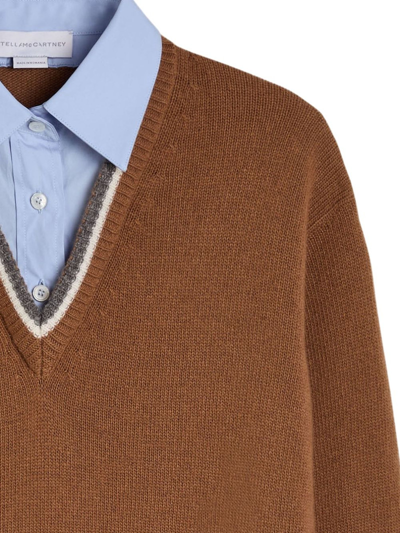 Stella McCartney Hybrid knit shirt sweater outlook