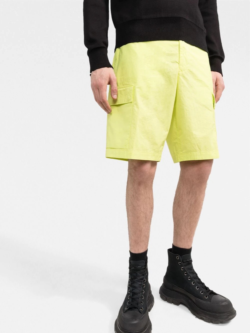 Compass logo-patch cargo shorts - 3