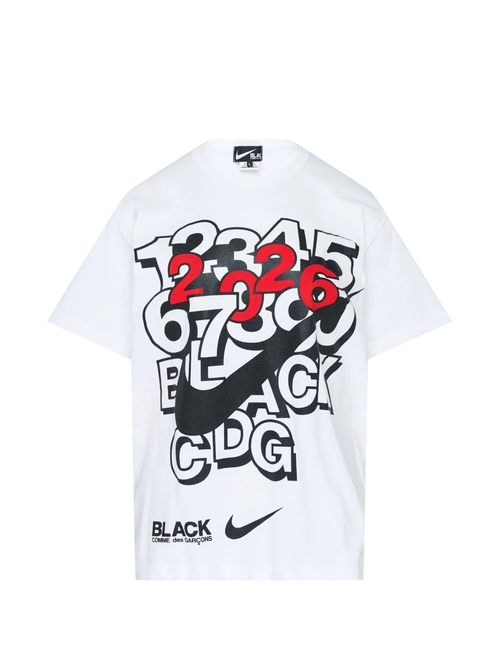 x Black CDG cotton T-shirt - 1