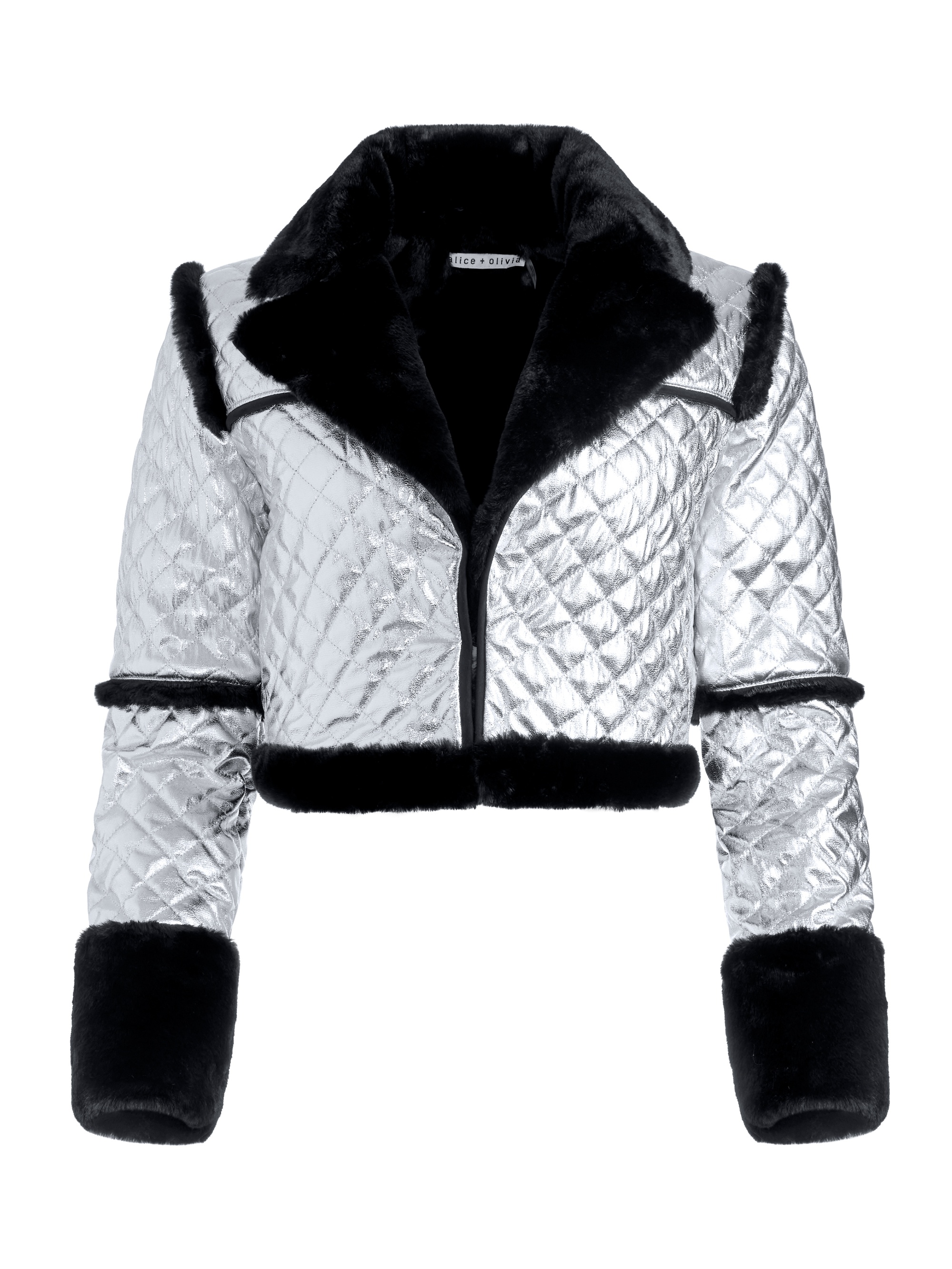LUISANA QUILTED VEGAN LEATHER COAT - 1