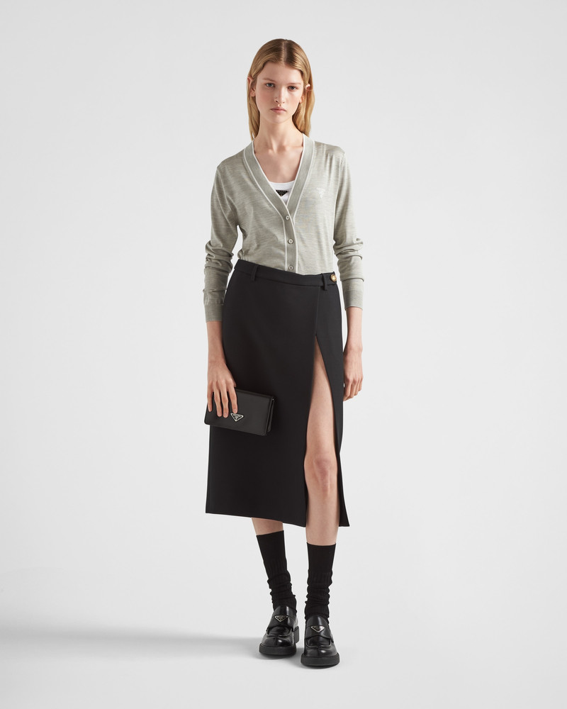 Prada Tricotine midi skirt outlook