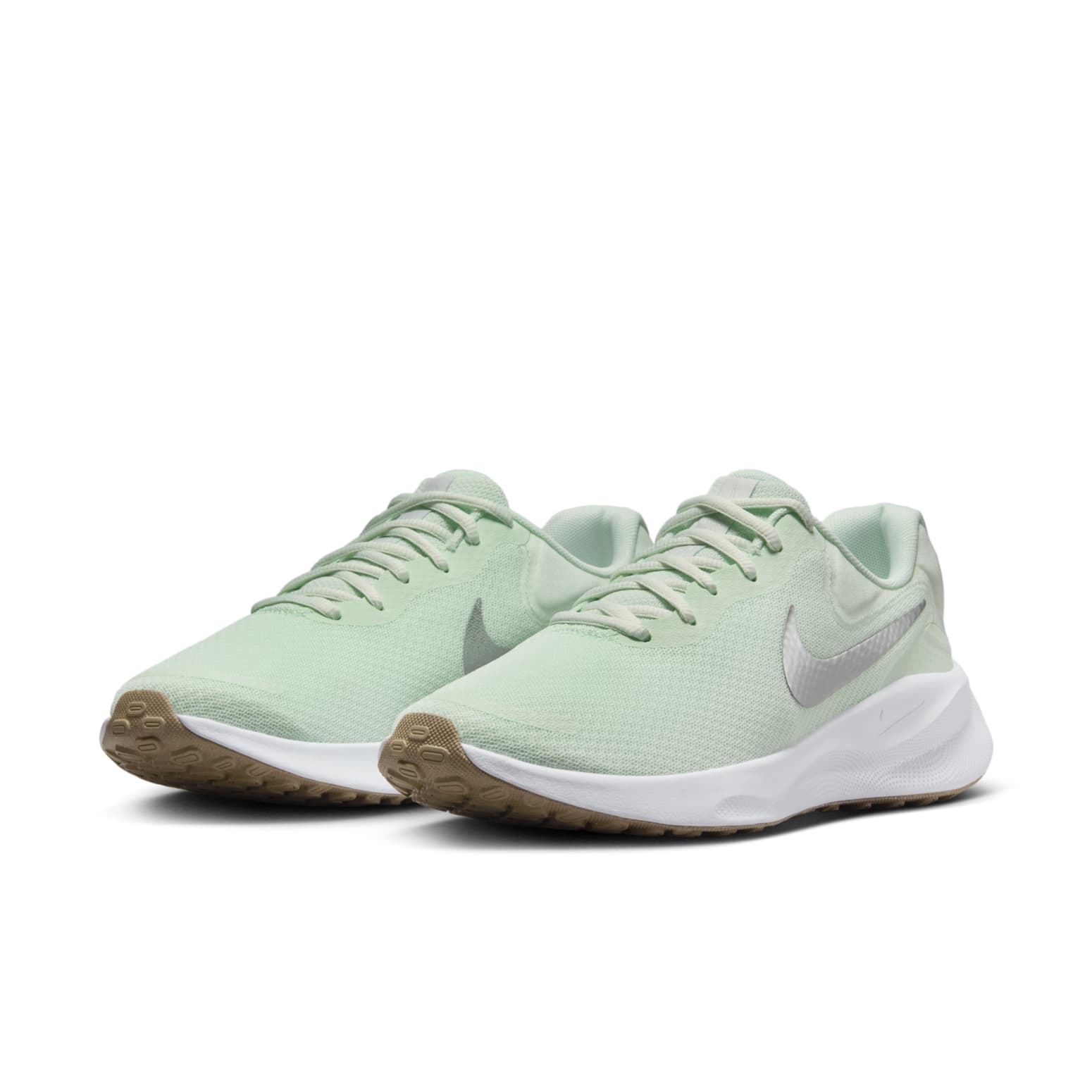 (WMNS) Nike Revolution 7 'Barely Green Metallic Silver' FB2208-303 - 3