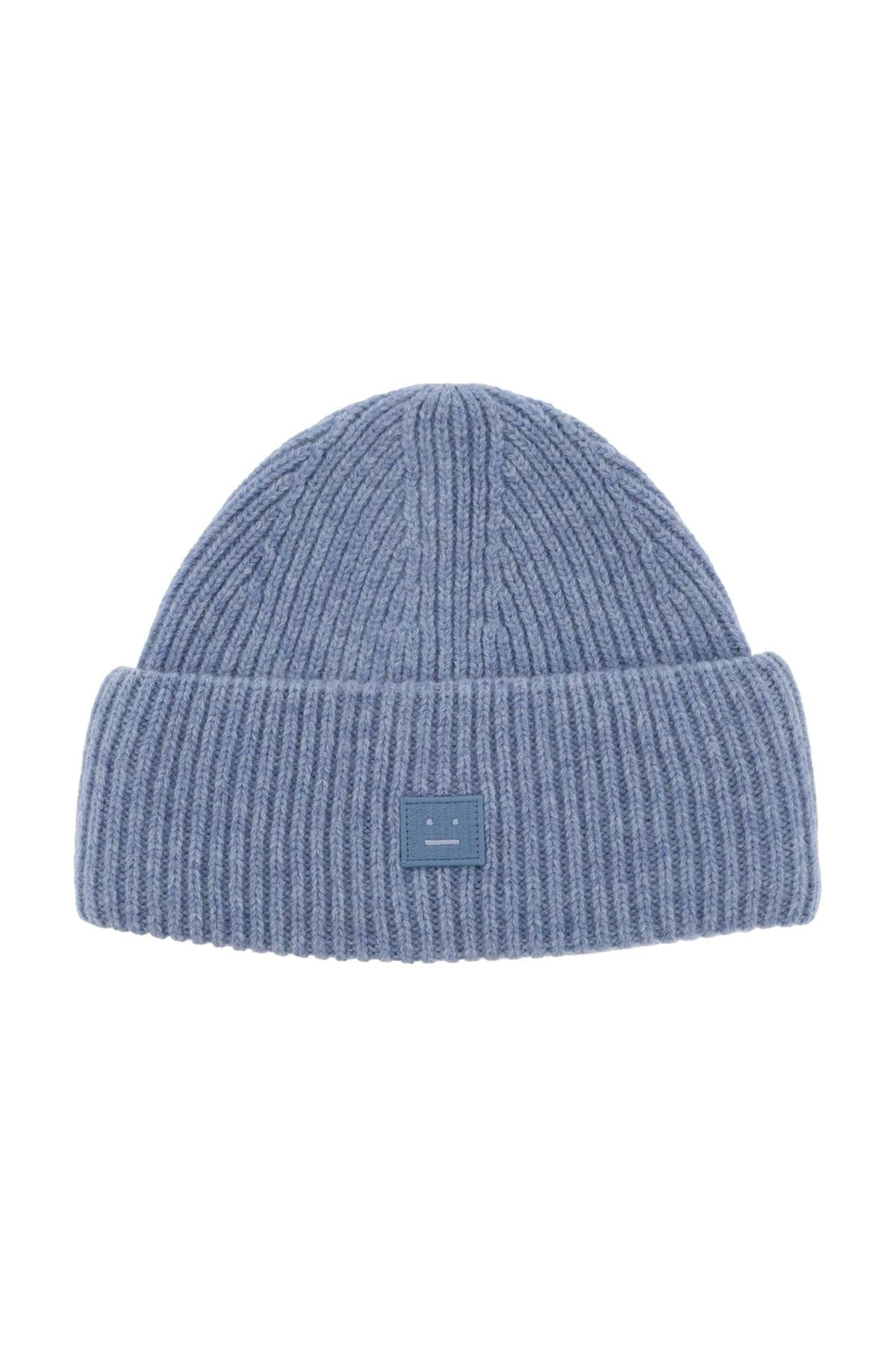 Acne Studios Ribbed Wool Beanie Hat With Cuff Women - 1