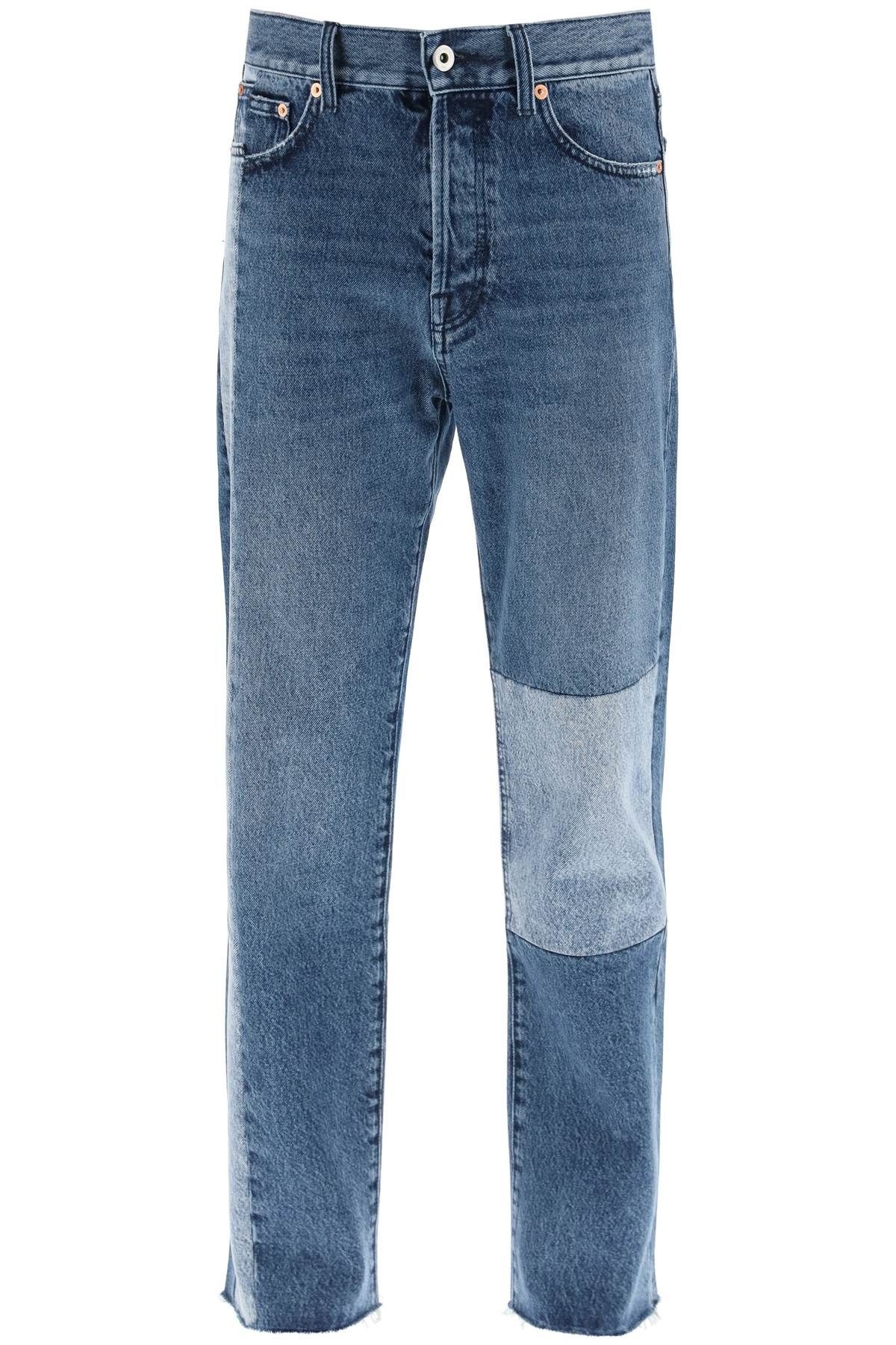 PATCHWORK DENIM JEANS - 1