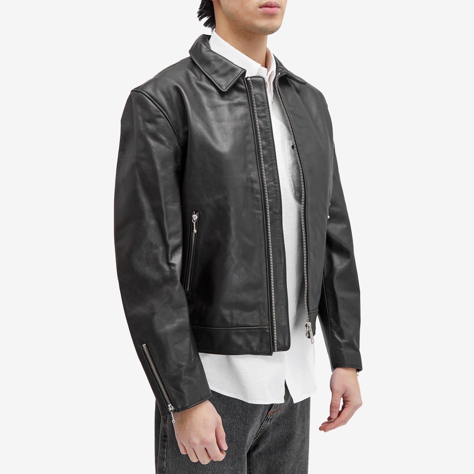 Nudie Jeans Co Eddy Rider Leather Jacket - 2