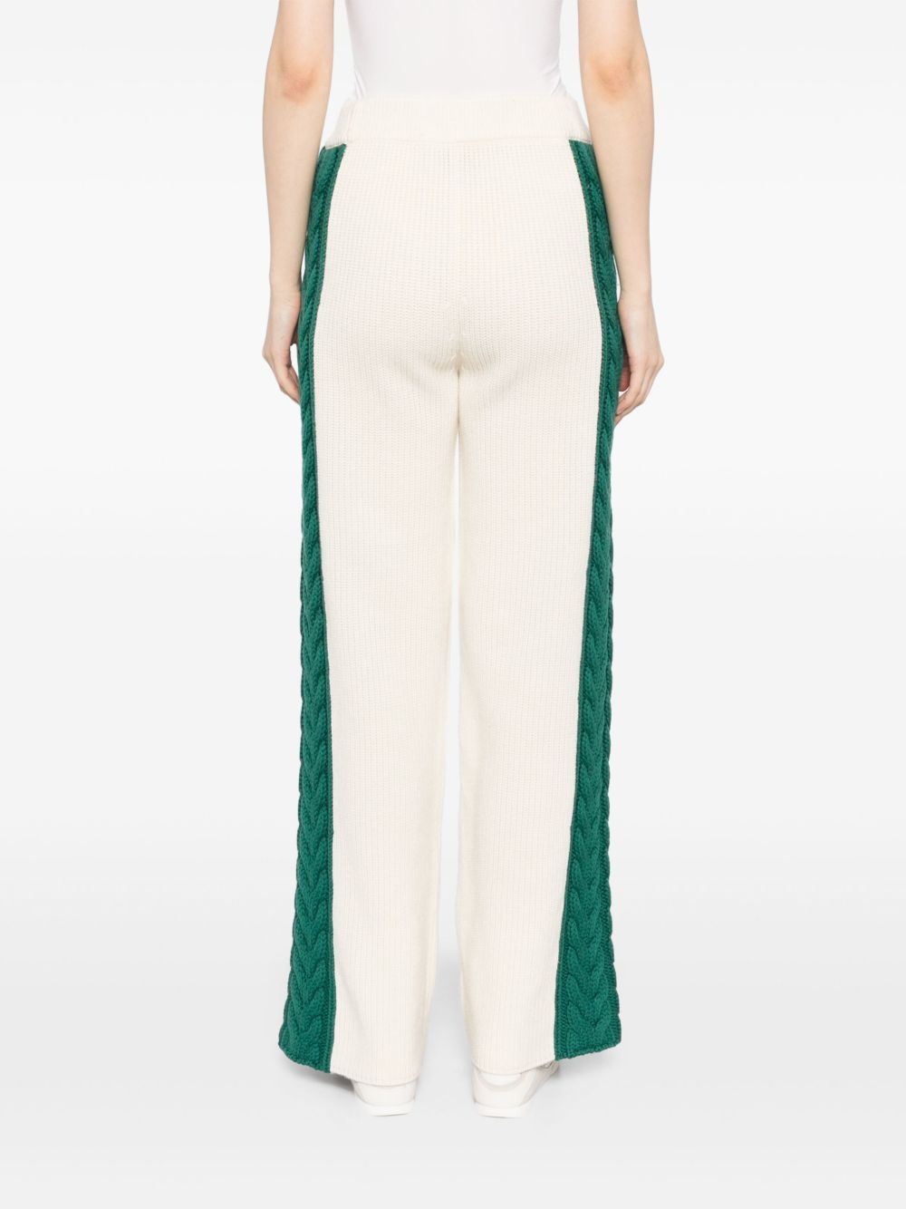 cable-knit trousers - 4