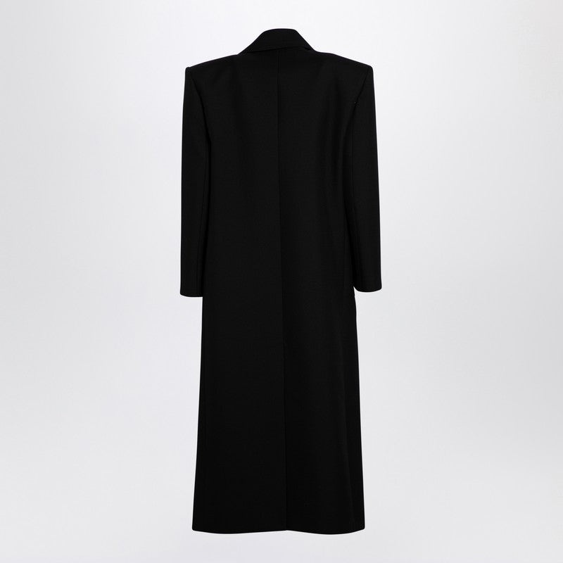 Valentino Black Wool Coat Women - 2