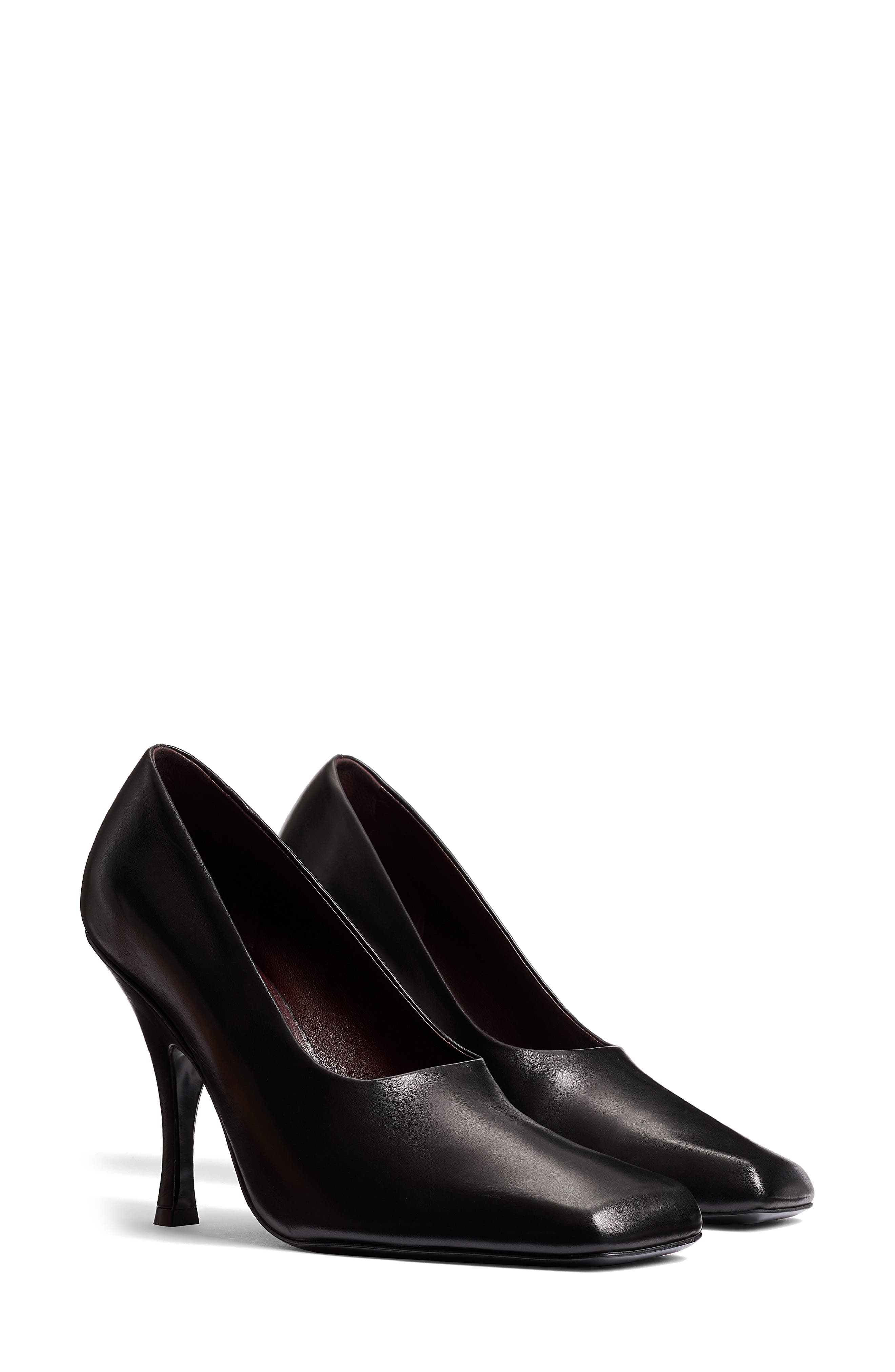 Khaite Eva Square Toe Pump in Black at Nordstrom - 1