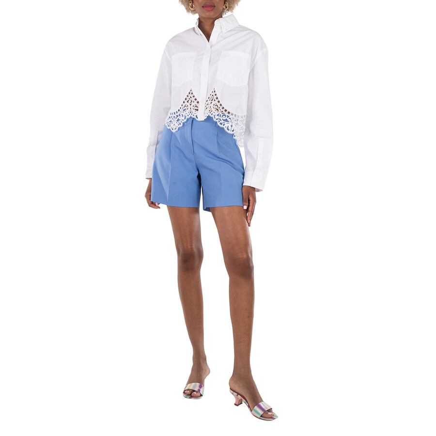 Burberry Cool Cornflower Blue Lorie Tailored Shorts - 4