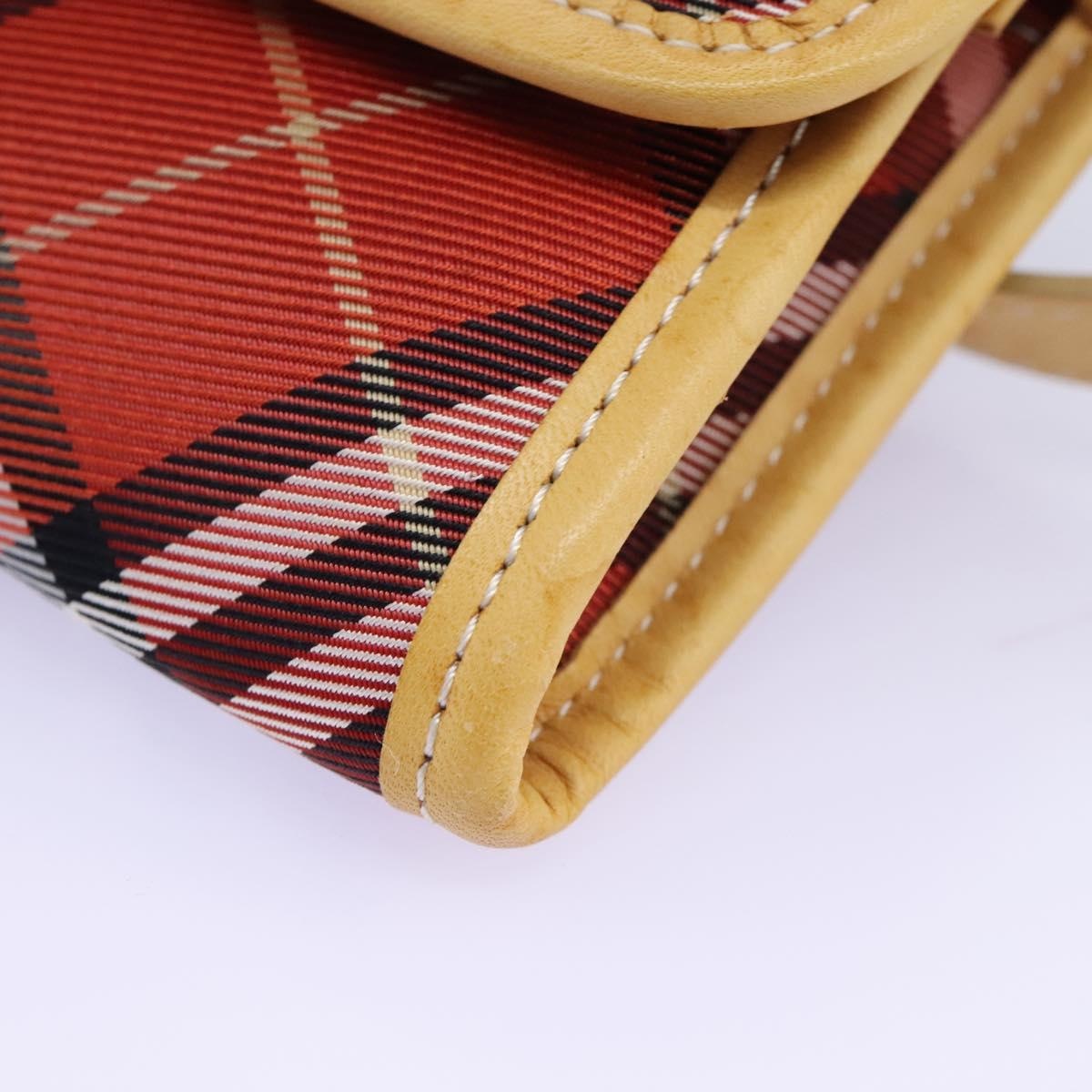 Burberry Nova Check Blue Label Waist Bag Canvas Red - 16