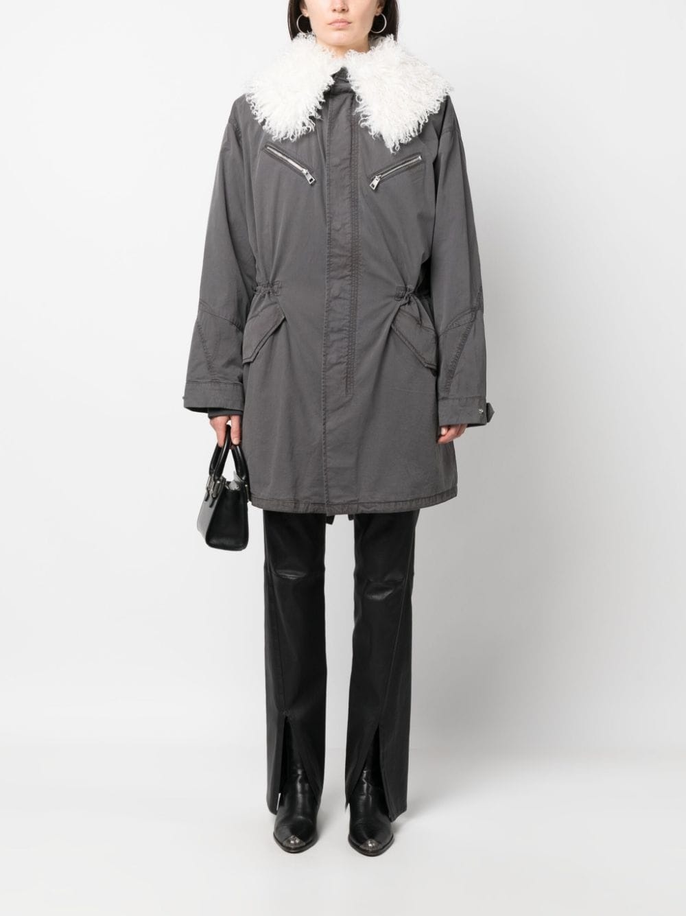 Kidea zip-up parka coat - 2