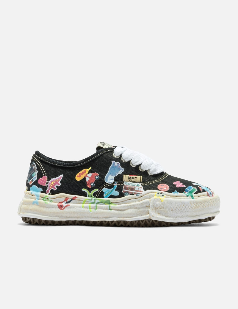 "BAKER" OG SOLE STICKER PRINTED CANVAS LOW-TOP SNEAKERS - 1