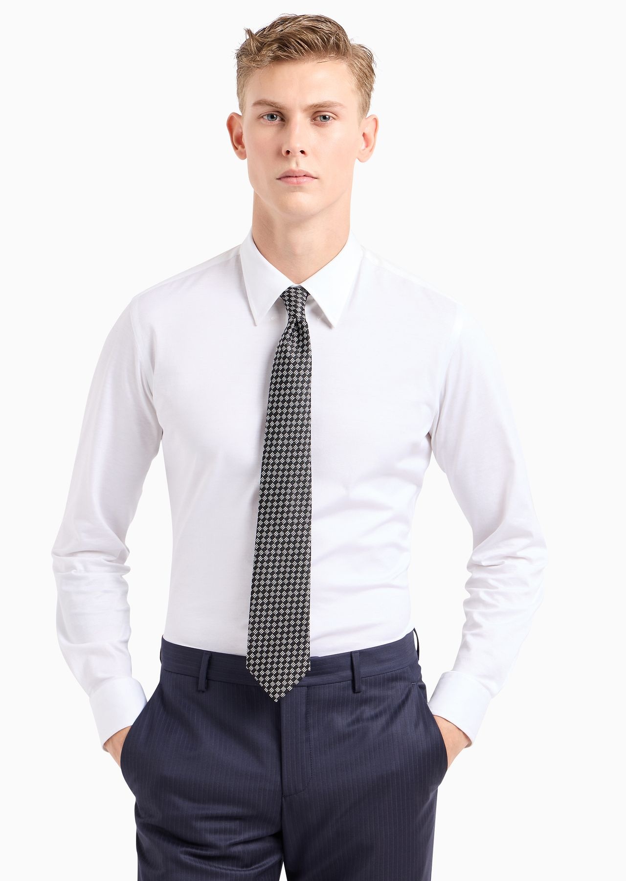 Pure silk jacquard tie - 3