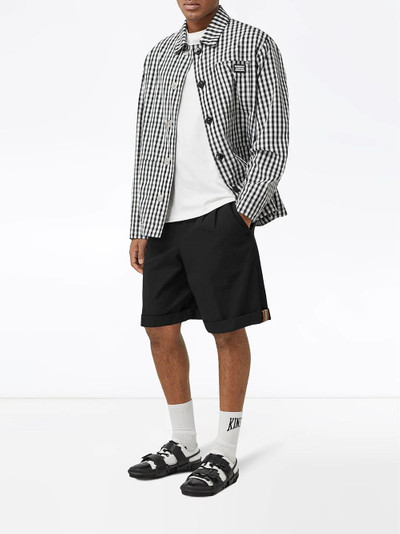 Burberry Icon Stripe detail tailored short outlook