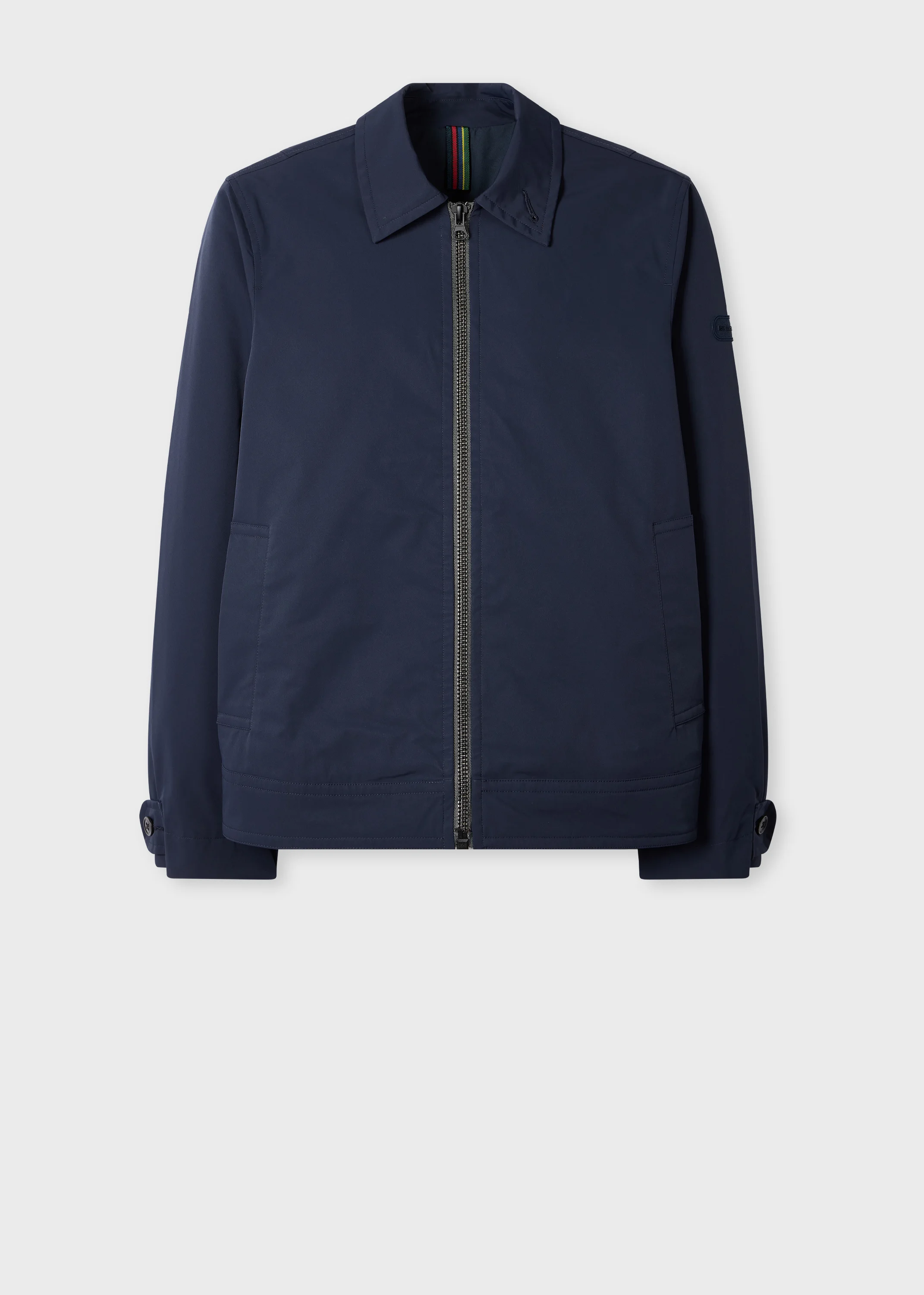 Navy Recycled Polyester Zip Blouson Jacket - 1