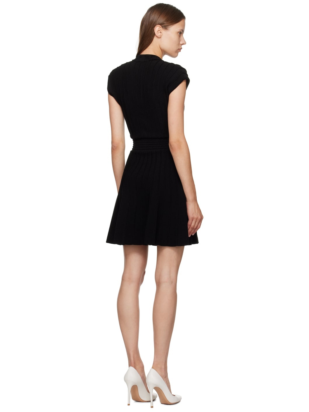 Black Flare Minidress - 3