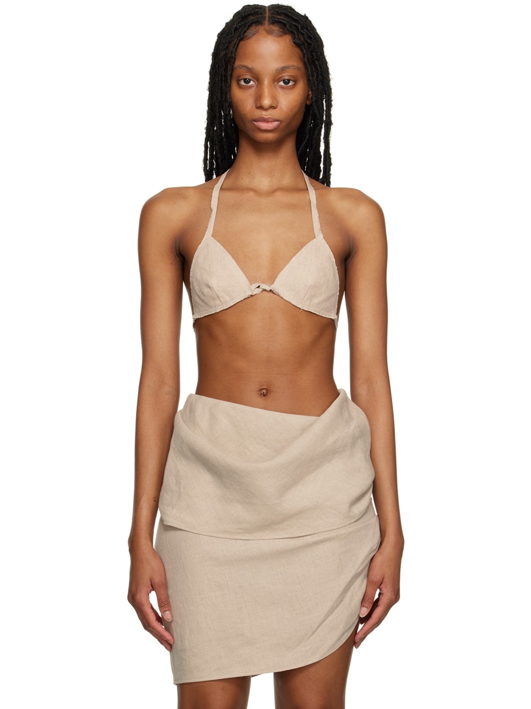 Beige Seashell Bralette - 1