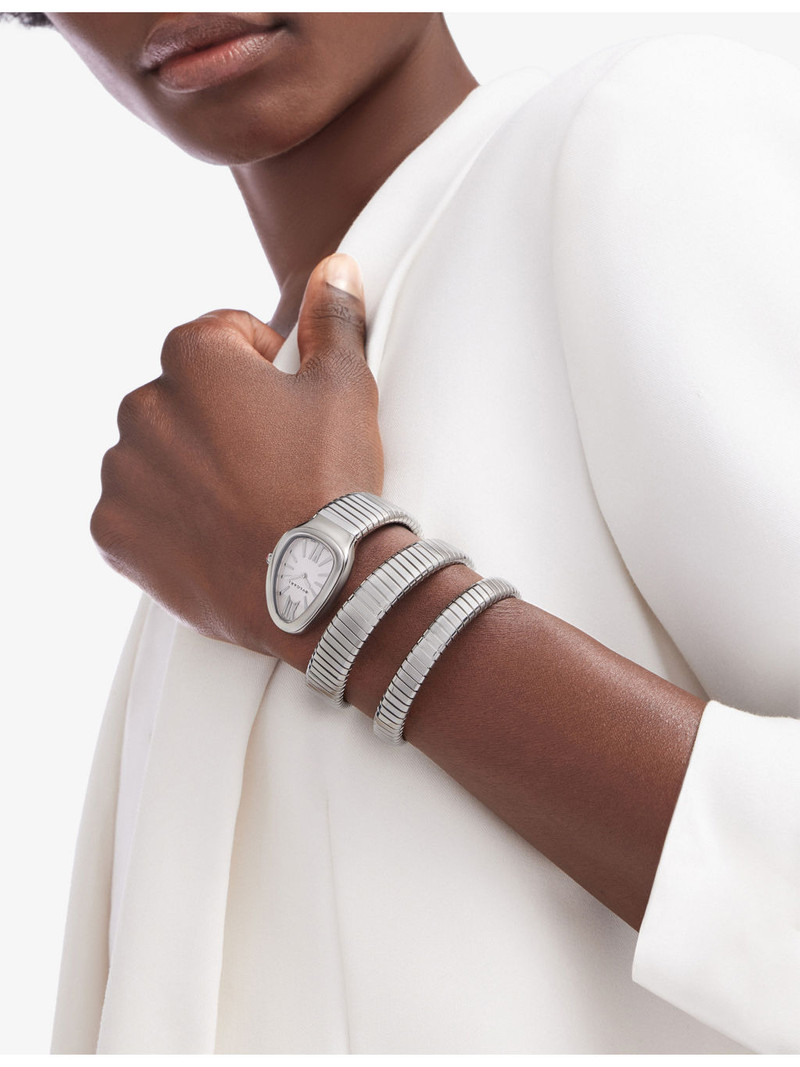 BVLGARI SP35C6SS.2T Serpenti Tubogas stainless-steel quartz watch outlook