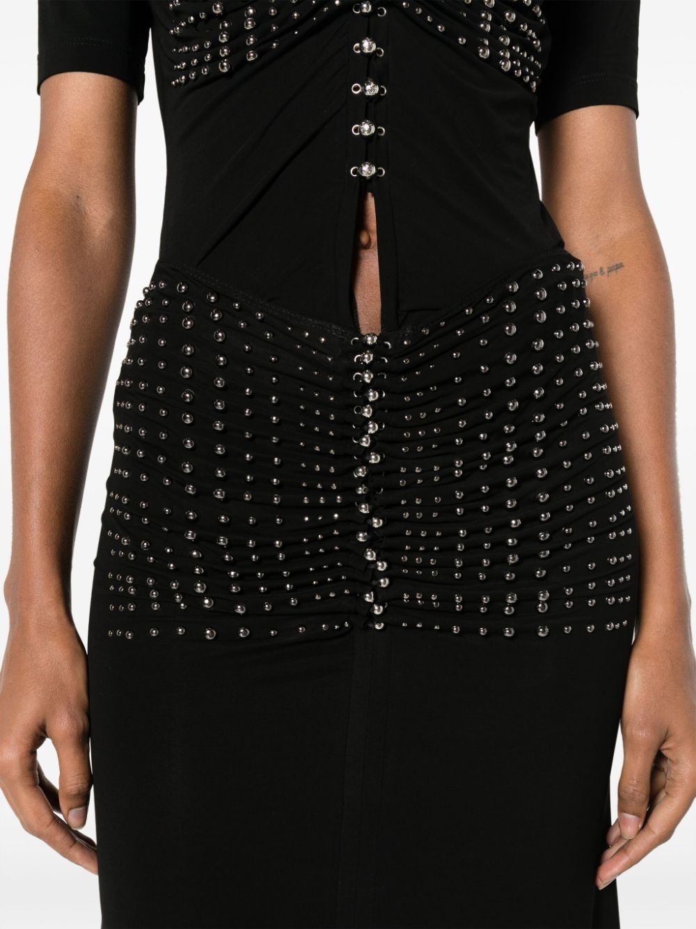 high-waisted studded skirt - 5