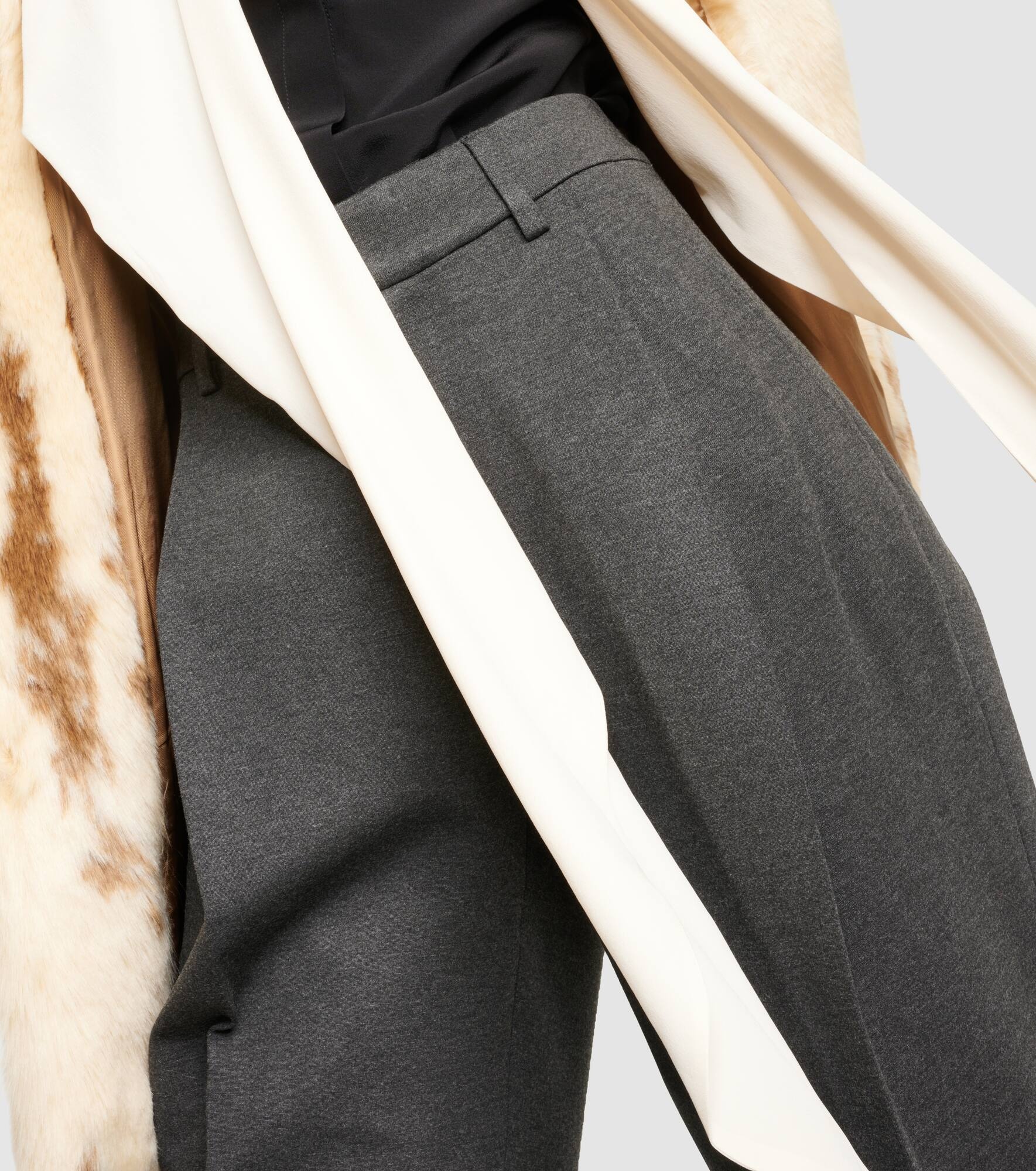 Pleated straight pants - 4