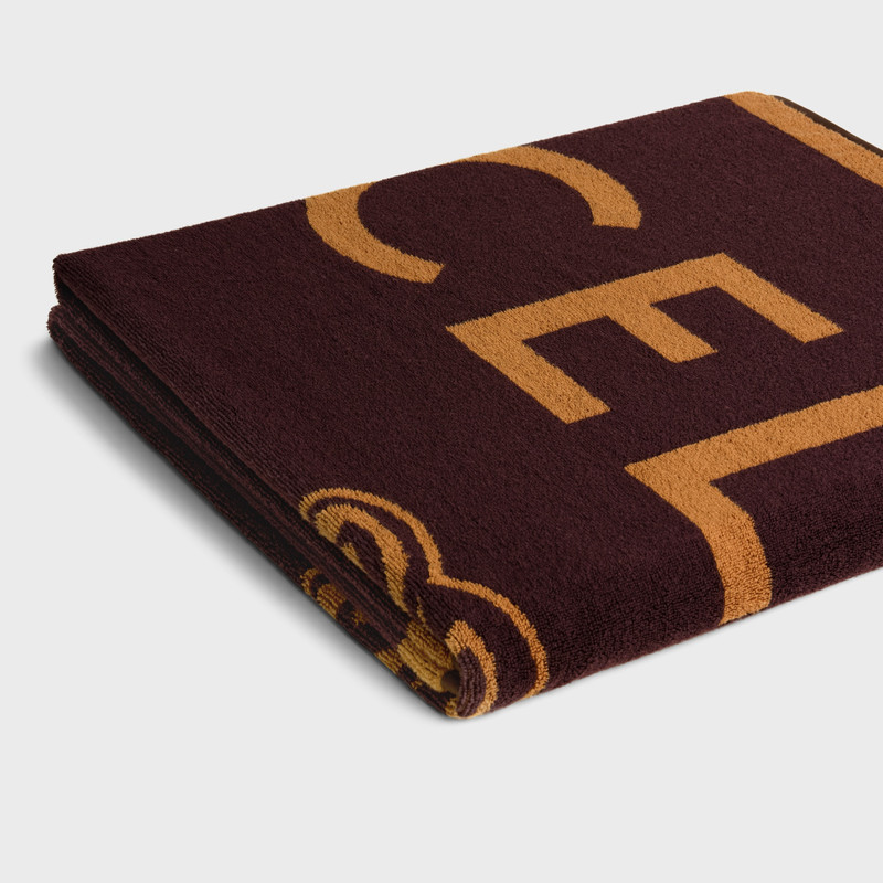beach towel IN celine triomphe terry cotton 3