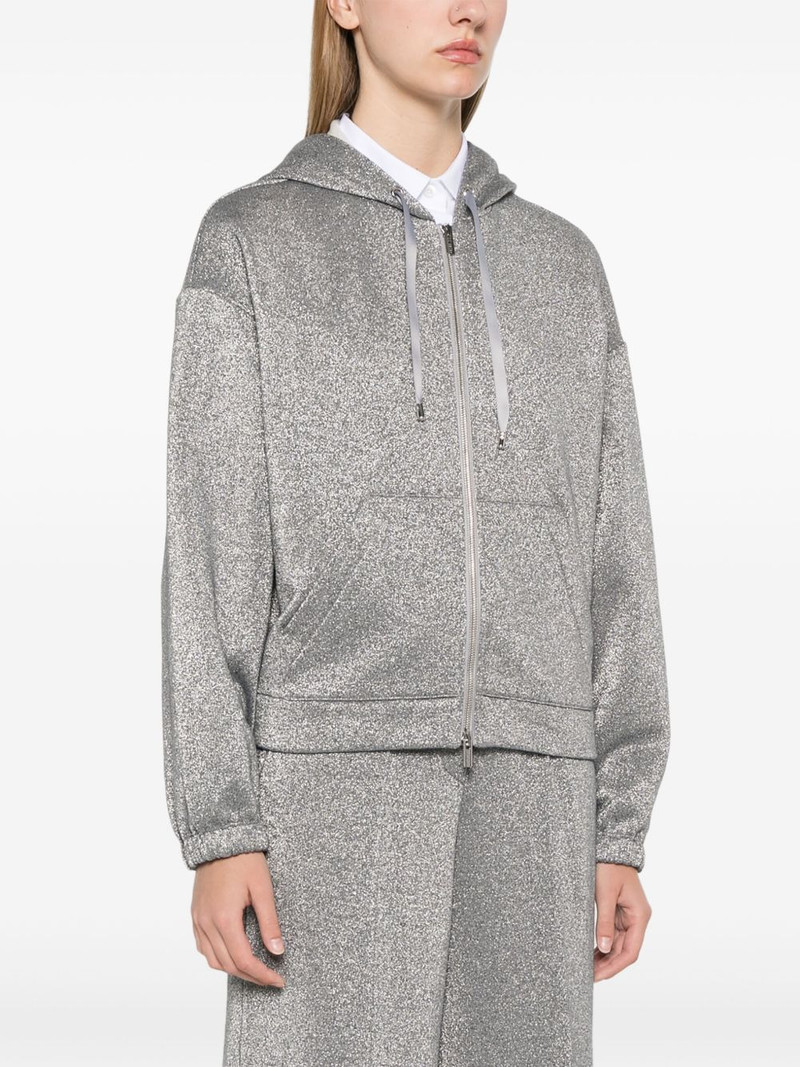 metallic-effect hoodie 3