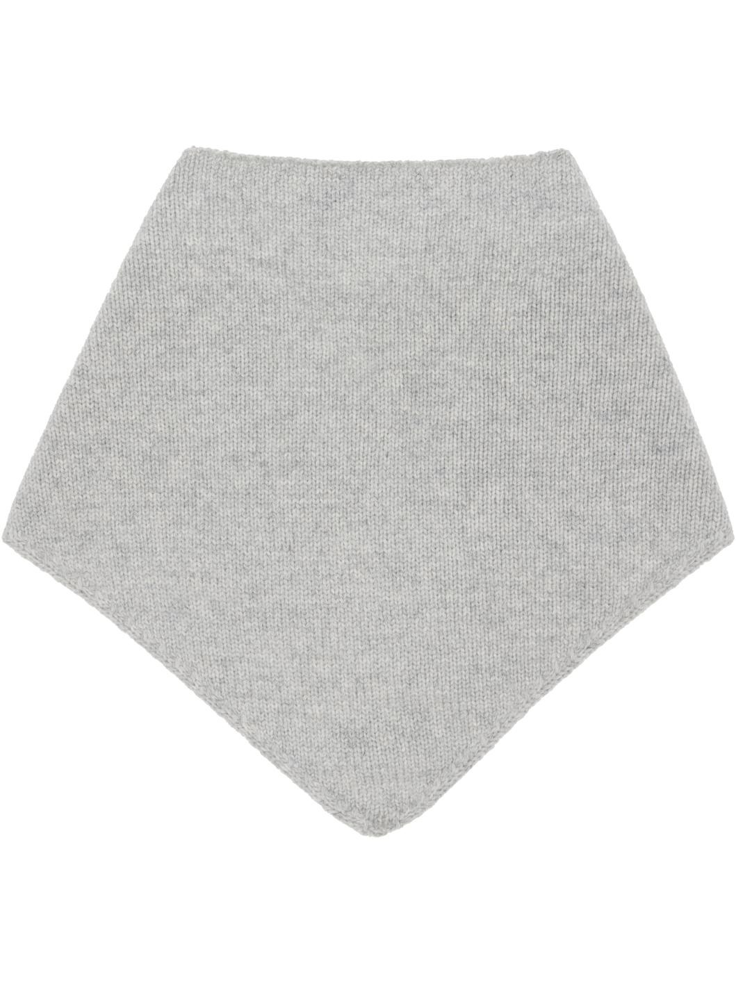 Gray Cashmere Bandana Scarf - 2
