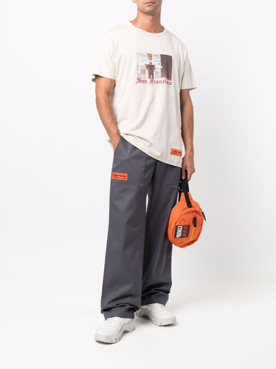 Heron Preston logo-patch track pants outlook