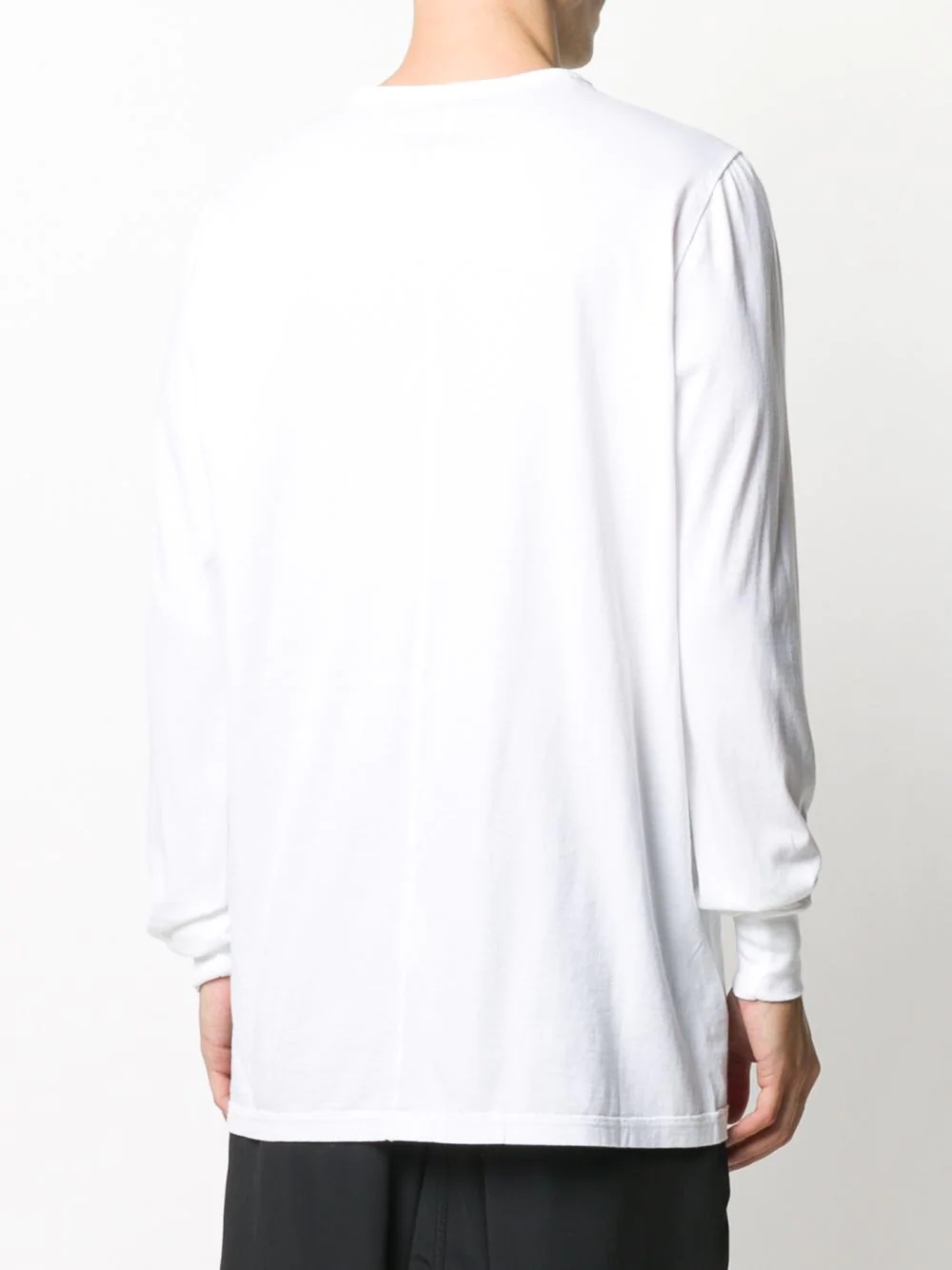 displaced-seam long sleeved T-shirt - 4