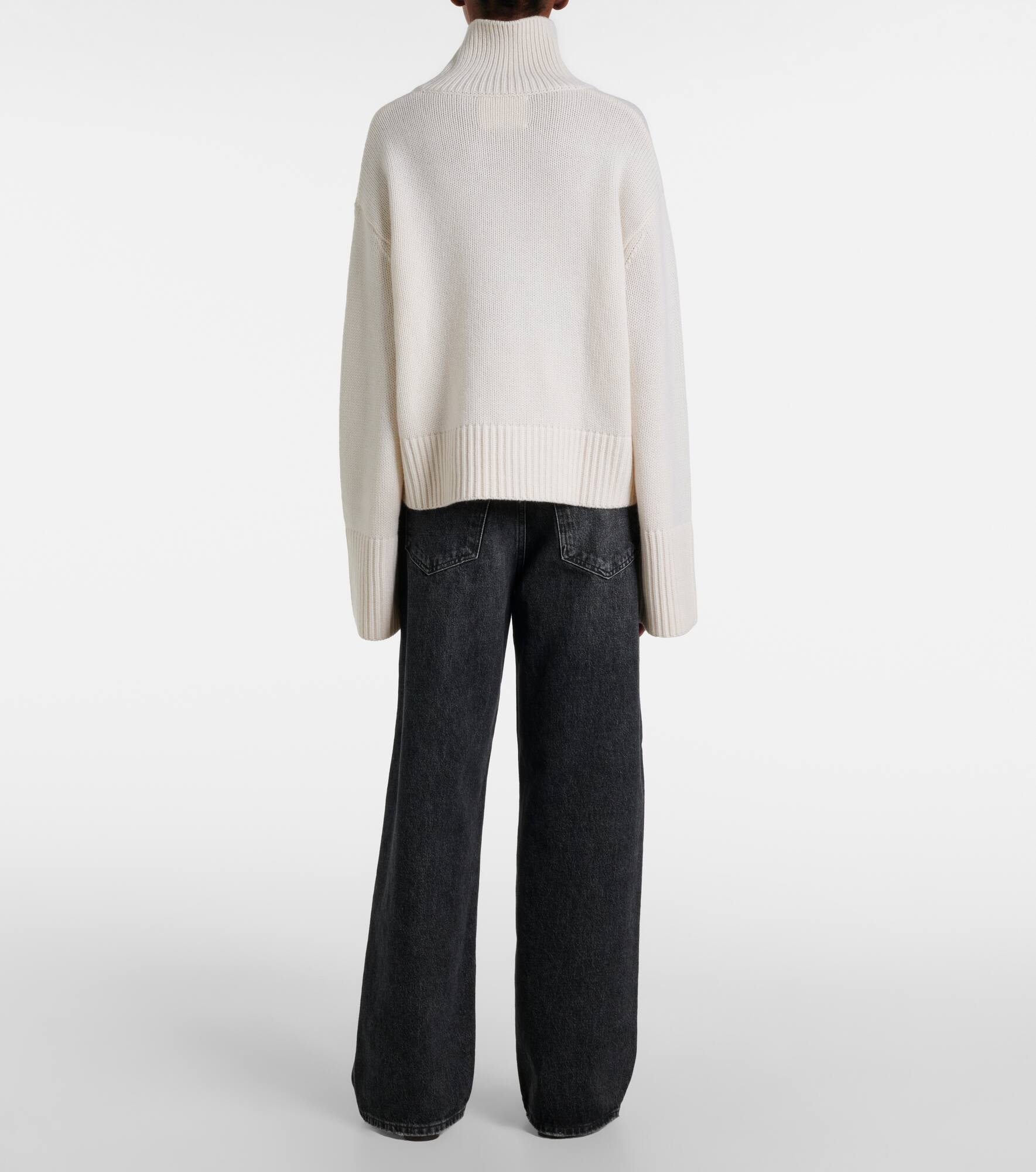 Fleur cashmere turtleneck sweater - 3