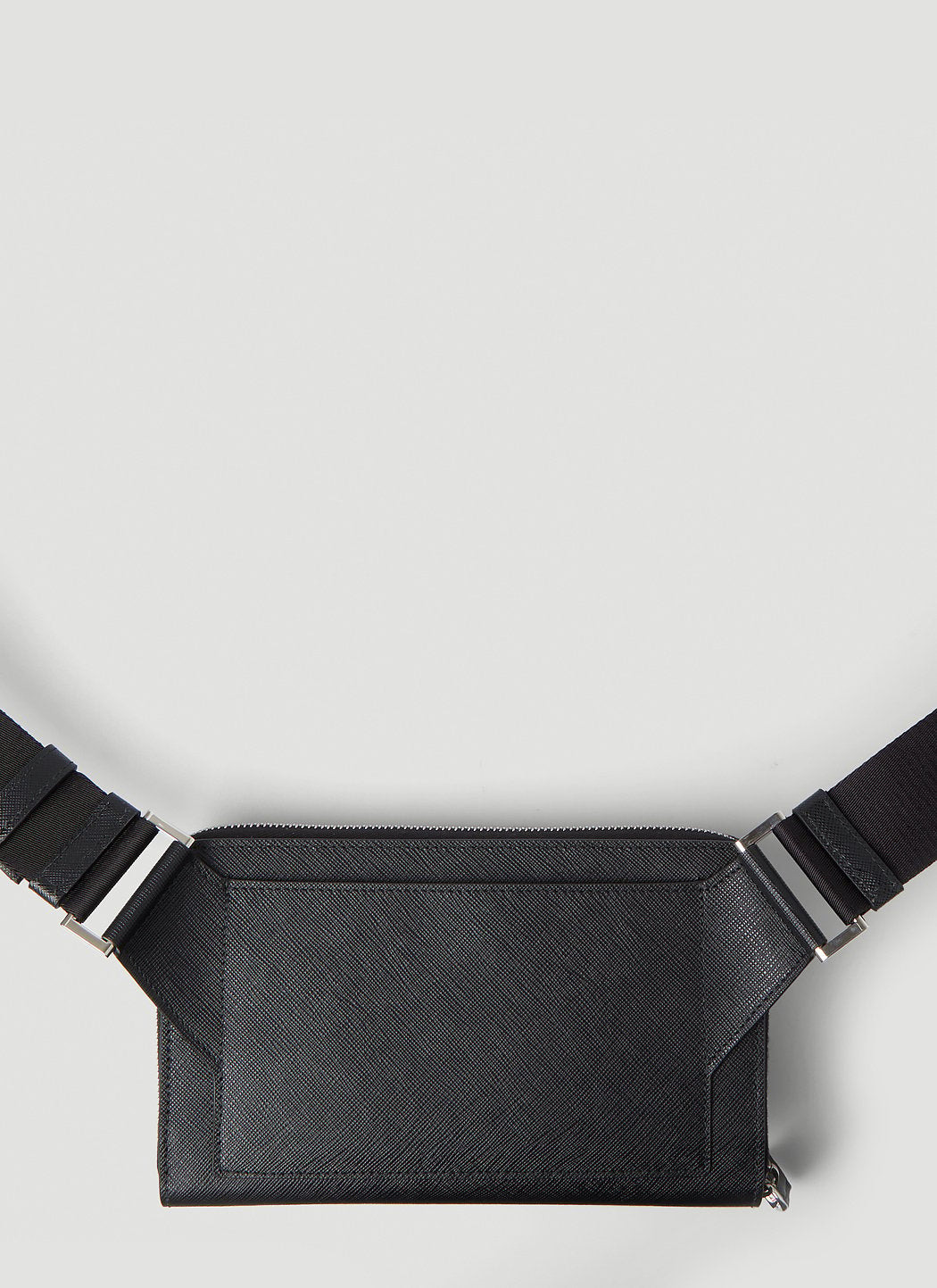 Prada Men Logo Motif Woven Beltbag - 7
