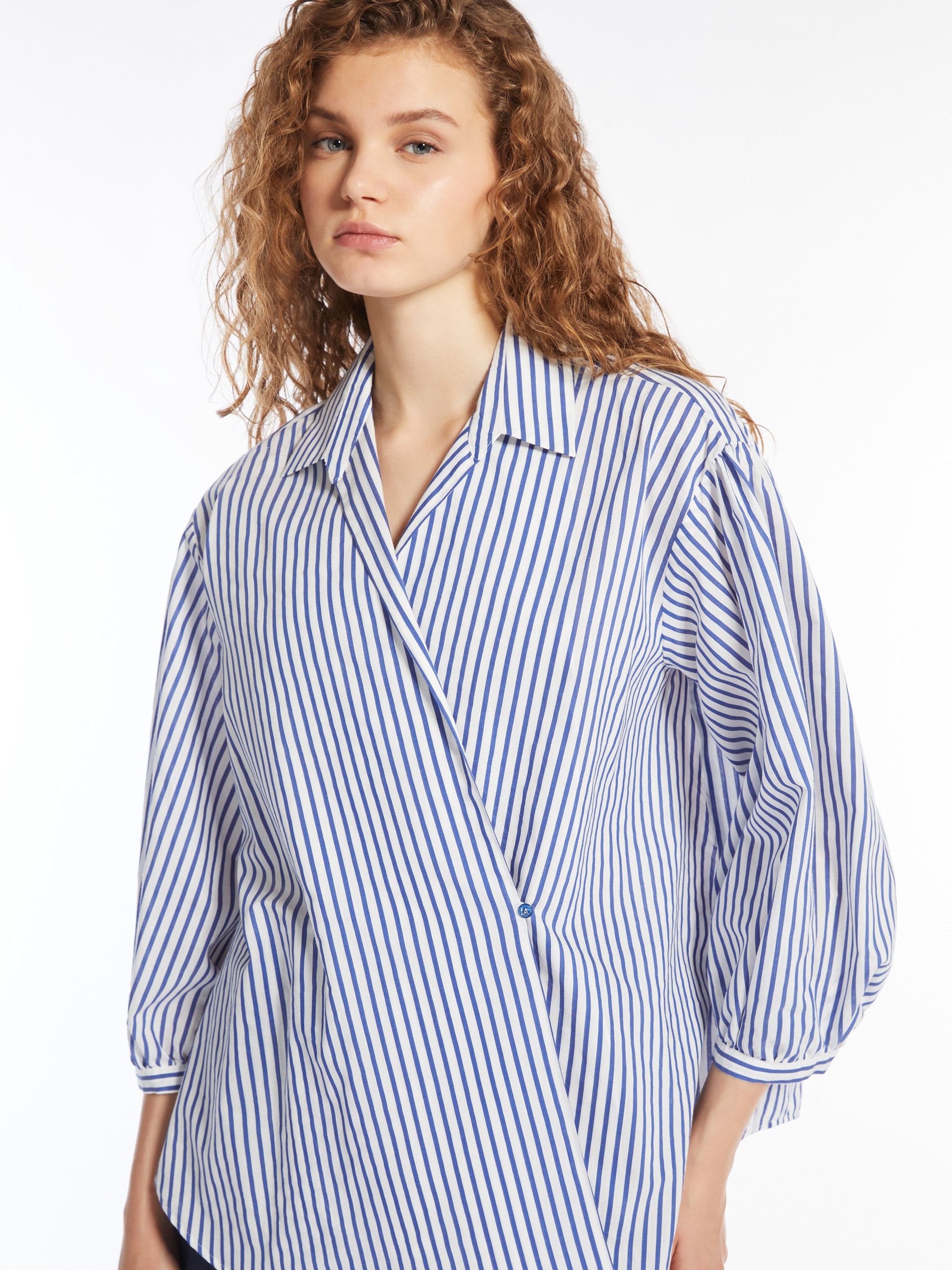 CECI Cotton and silk canvas shirt - 6