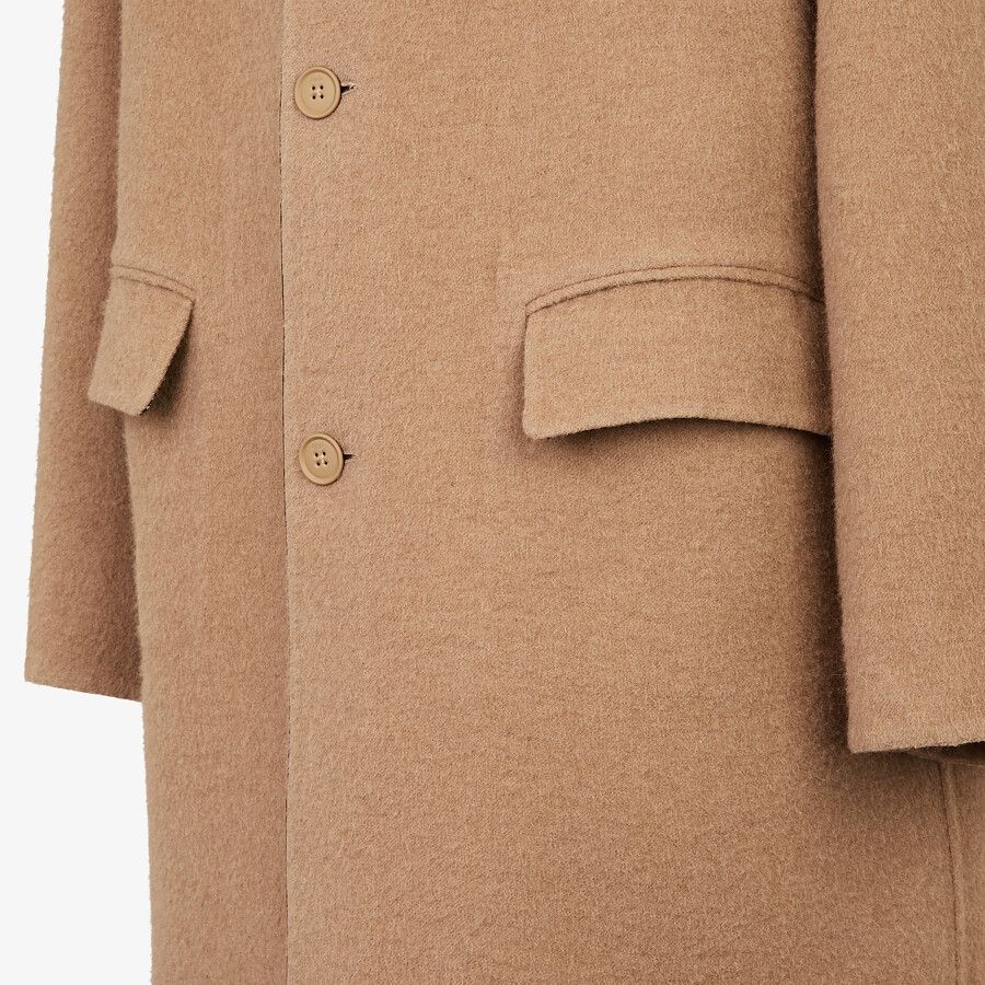 Beige wool coat - 3