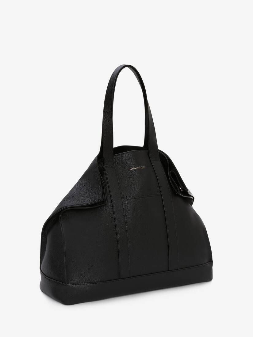Alexander McQueen De Manta Tote in Black REVERSIBLE