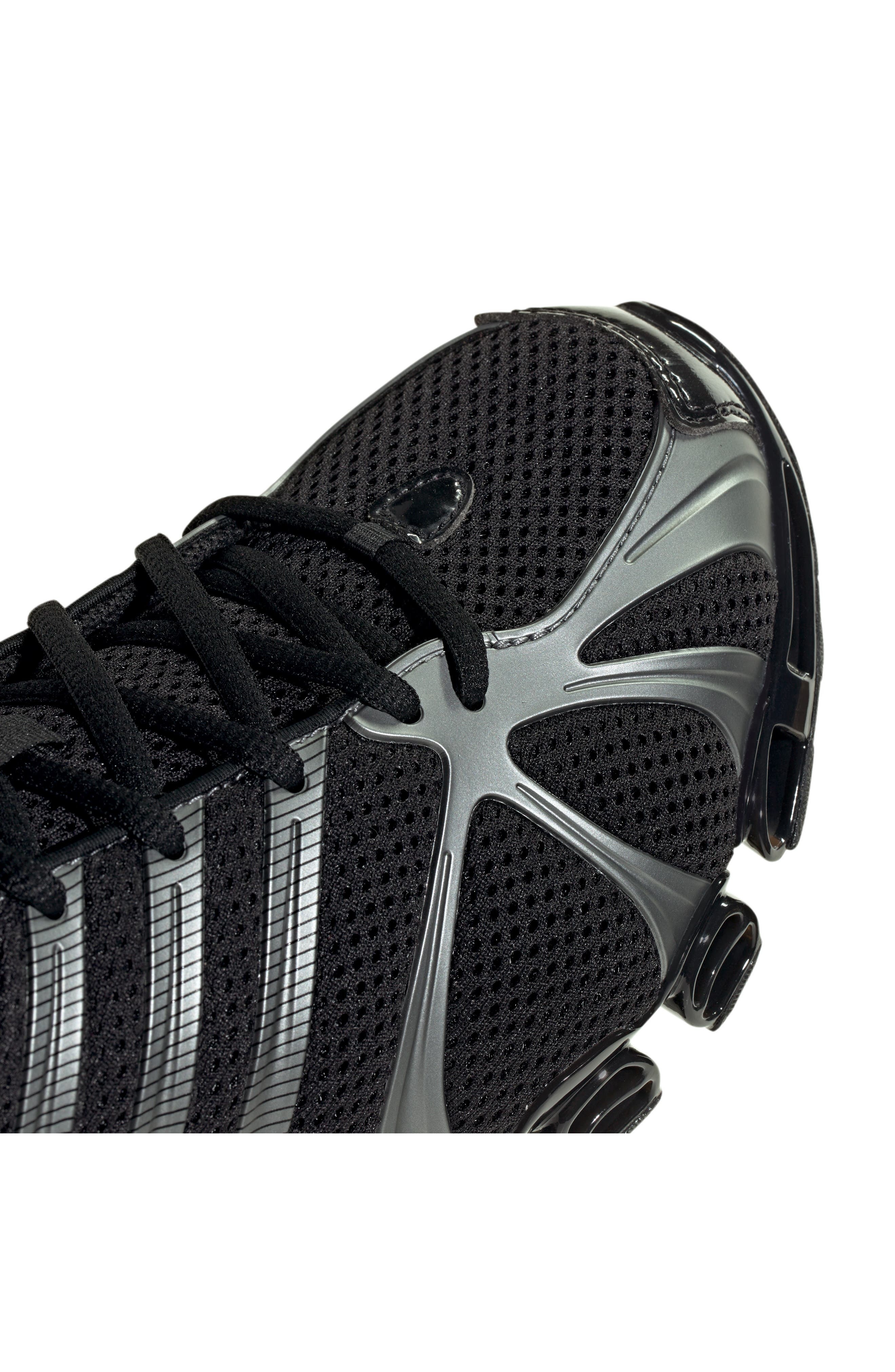 adidas Mega Ghostride Sneaker in Black/Iron Metallic/Black at Nordstrom - 9