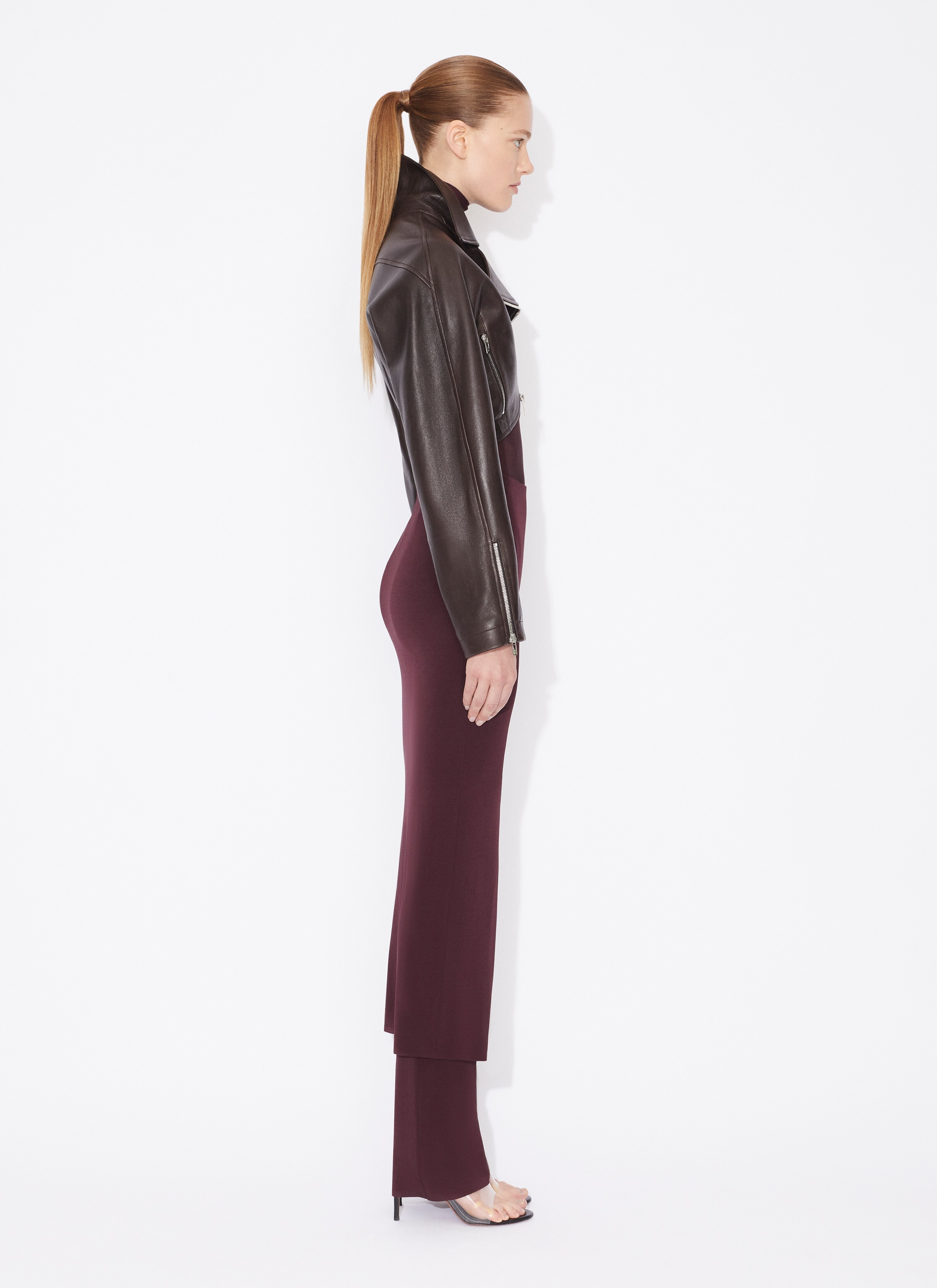 CROPPED BIKER JACKET - 4