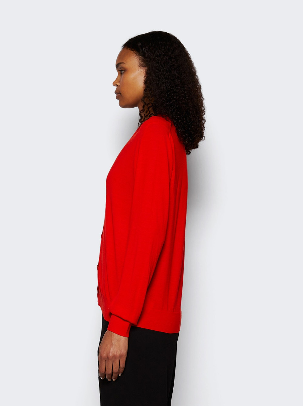 Hotie Wool Cardigan Firetruck Red - 4