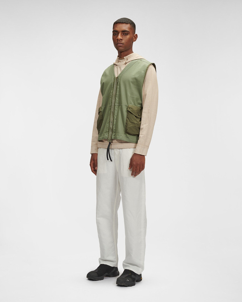 Heavy Jersey Mixed Zipped Vest 3