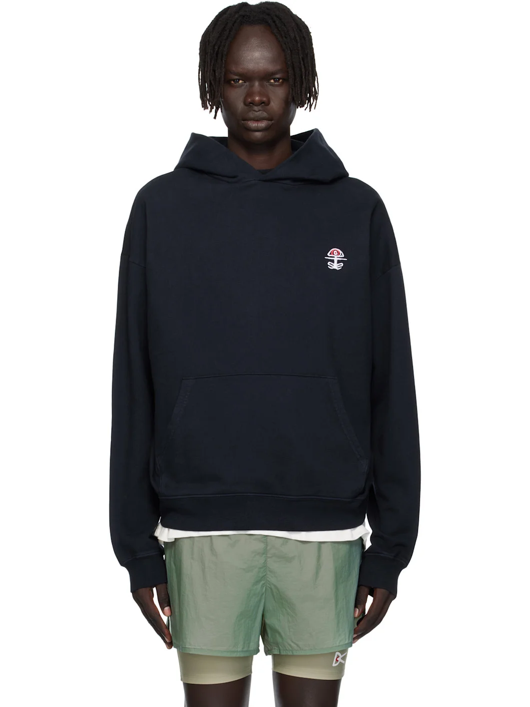 Navy California Cotton Hoodie - 1