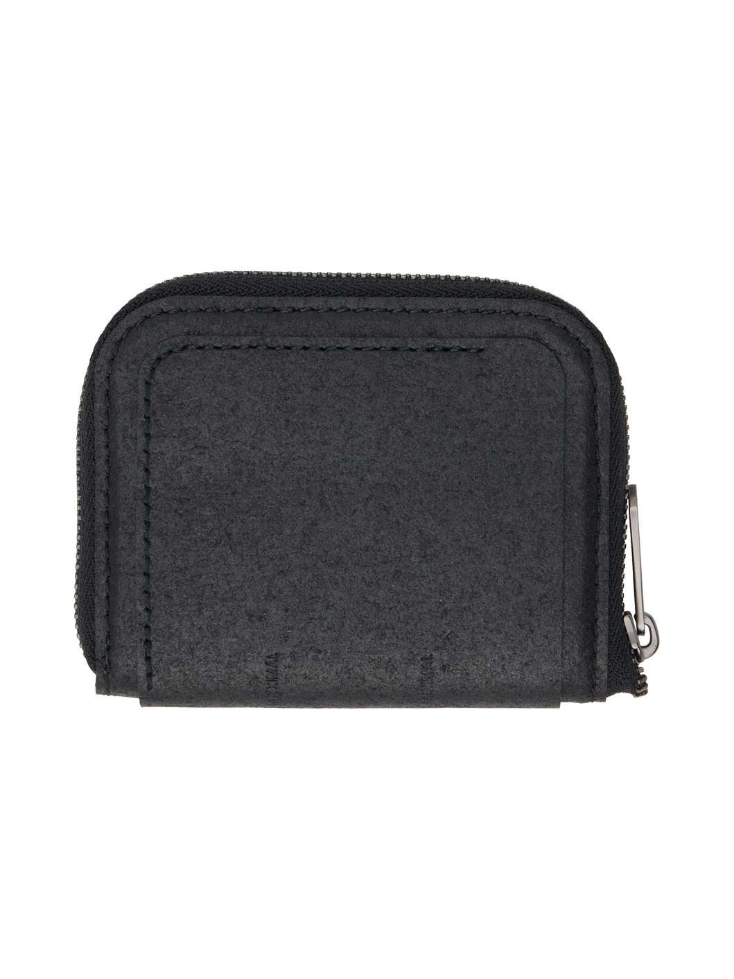 Black Zippered Wallet - 2