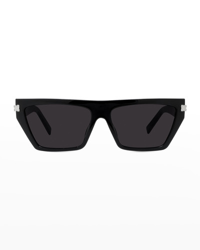 Givenchy Men's 4G Flat-Top Rectangle Sunglasses outlook