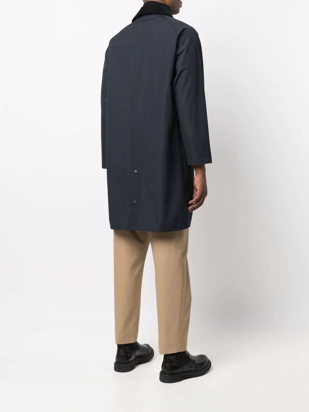 wax-coated oversized coat - 4