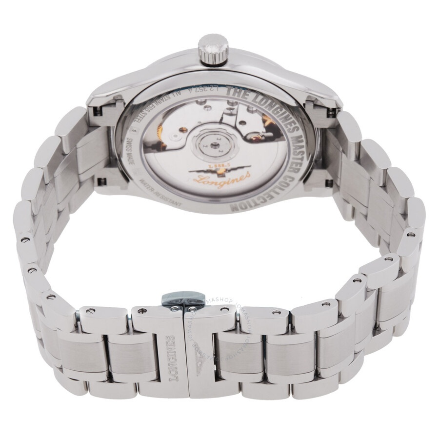 Longines Master Automatic Diamond Green Dial Ladies Watch L2.357.4.99.6 - 3