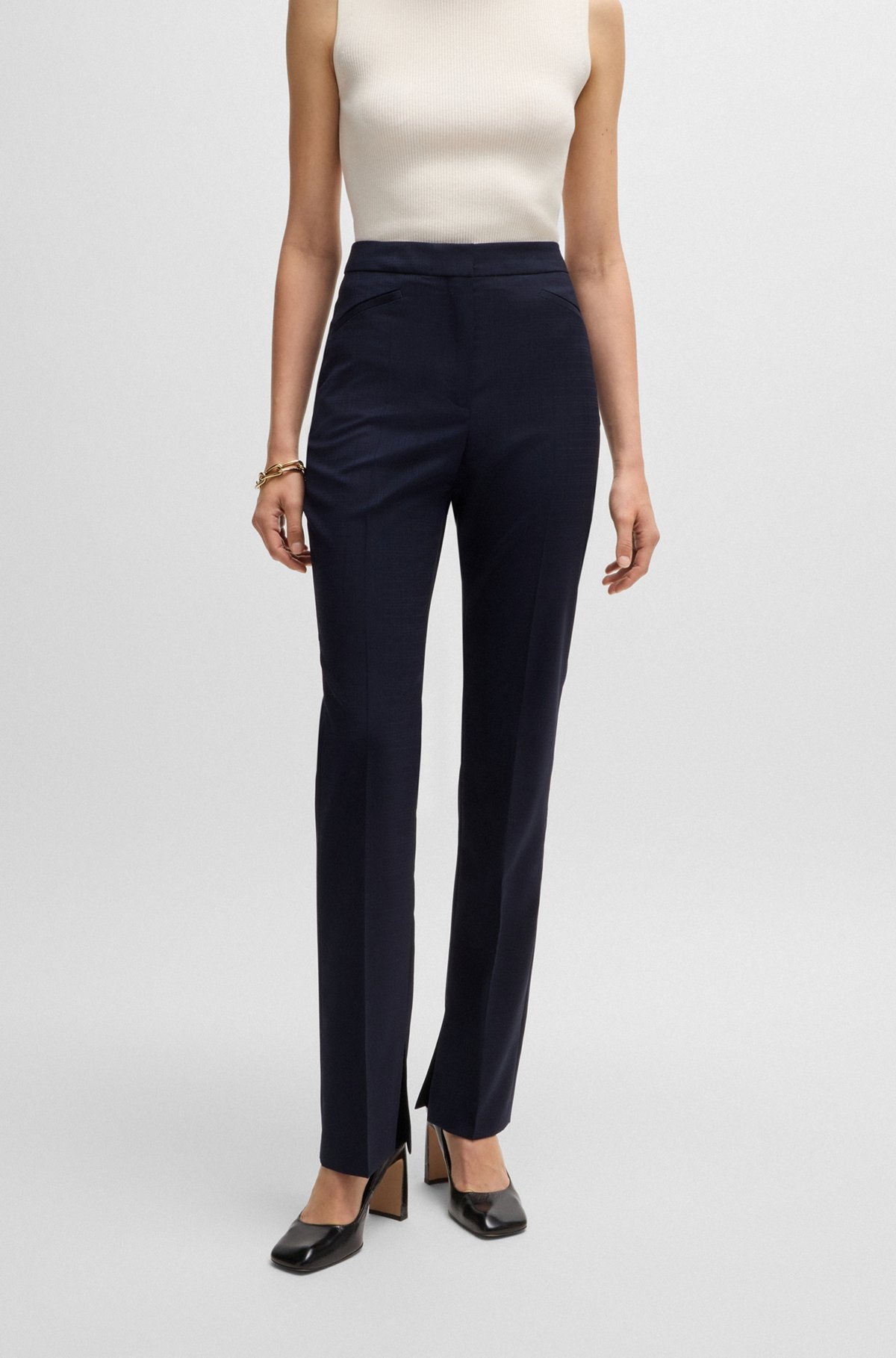 SLIM-LEG TROUSERS - 2