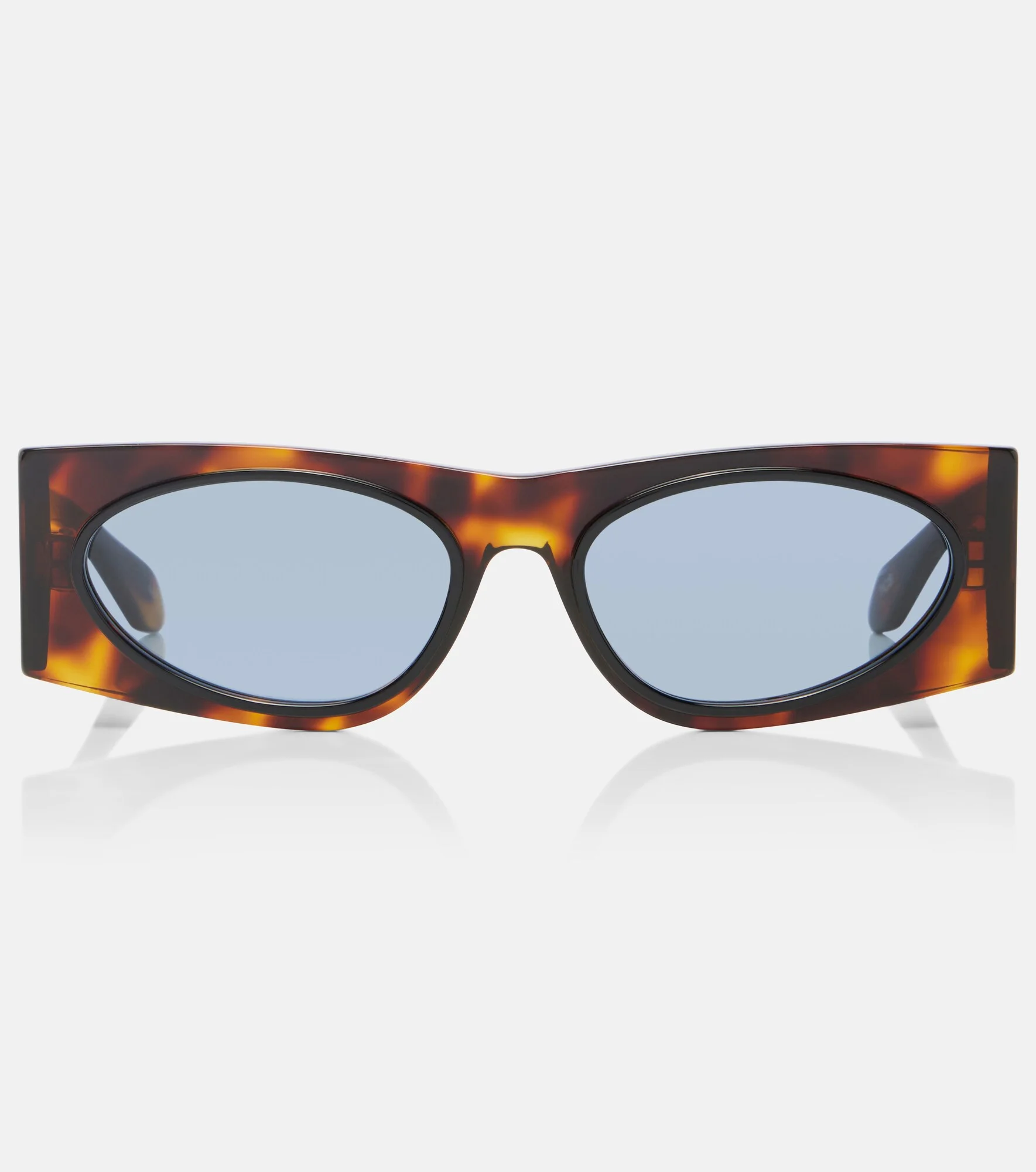 Logo Lettering cat-eye sunglasses - 1